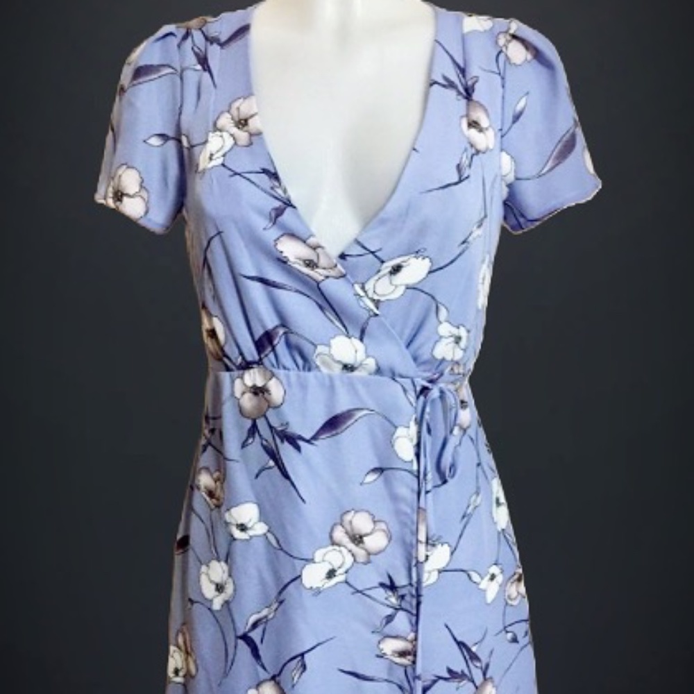 Perriwinkle Wrap Dress